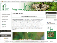 Tablet Screenshot of fragmentaentomol.org